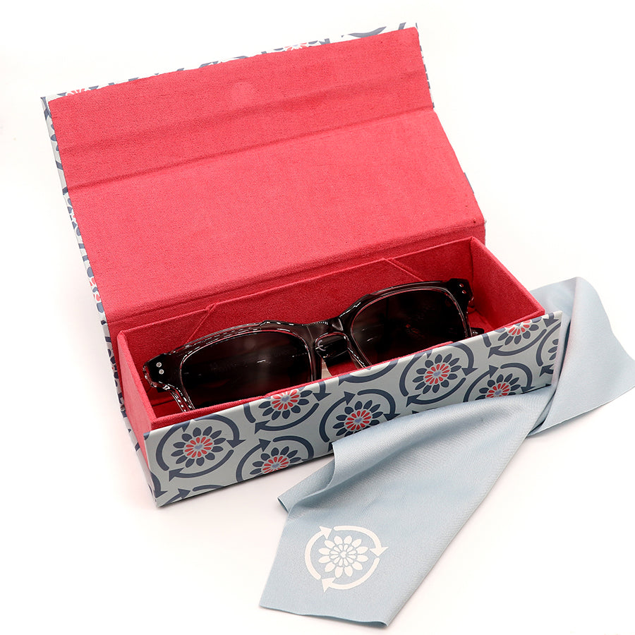 Smoky grey classic shape recycled sunglasses