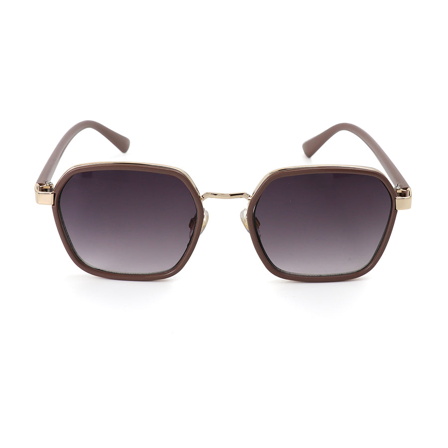 Geo metal frame recycled sunglasses