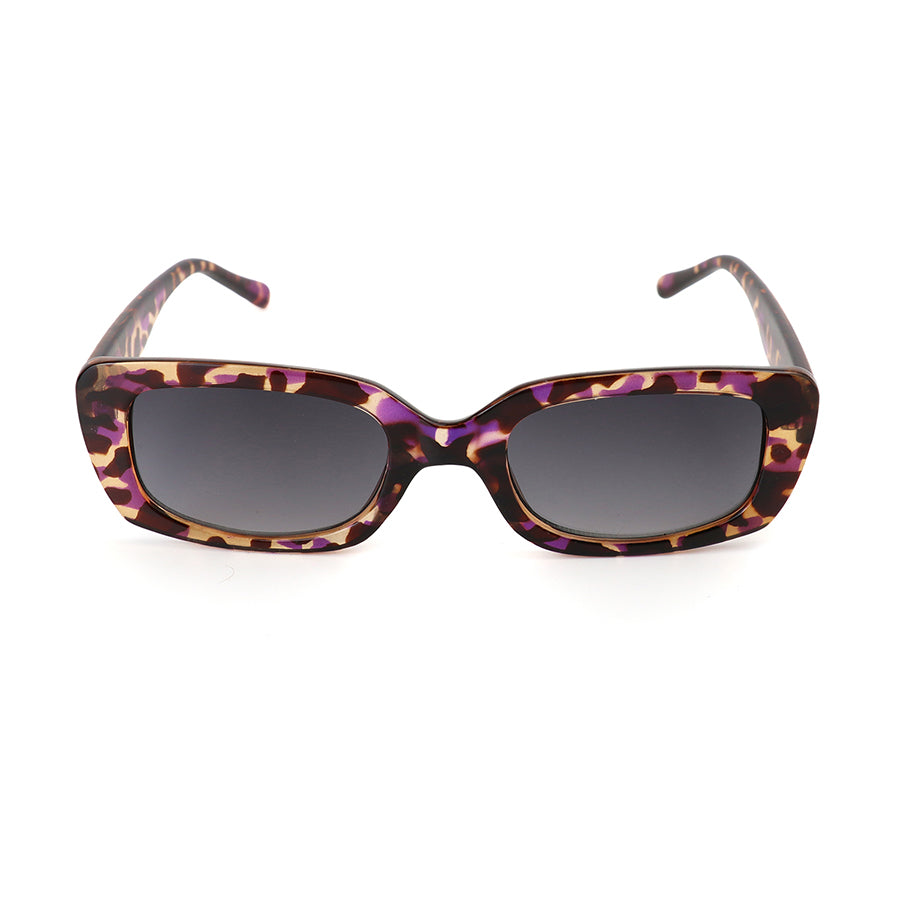 Purple mix rectangle frame recycled sunglasses