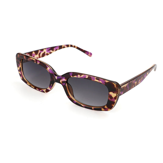 Purple mix rectangle frame recycled sunglasses
