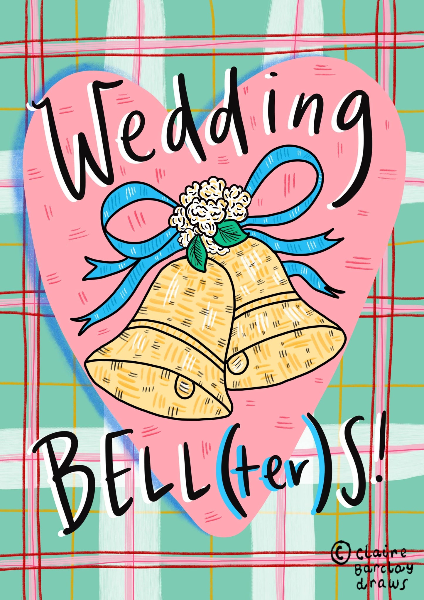 'Wedding BELL(ter)’S!’ Scottish Wedding Card- Tie the knot 