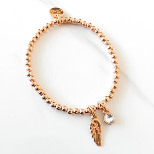 Orli Angel Wing & Crystal Gemstone Beads Bracelet