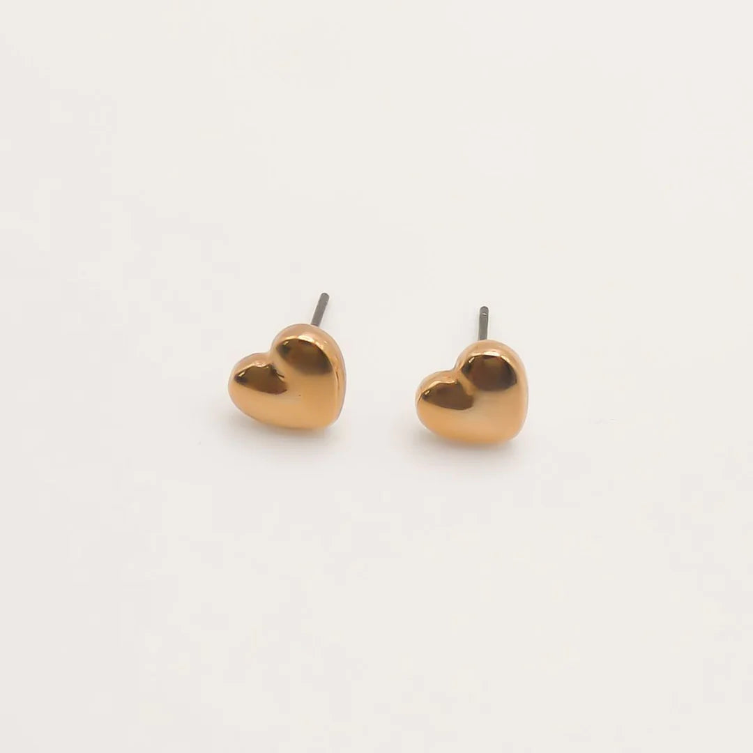 Orli Puffed Heart Studs