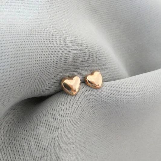 Orli Puffed Heart Studs