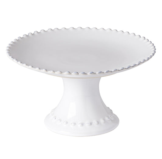 Costa Nova Pearl White Footed Plate