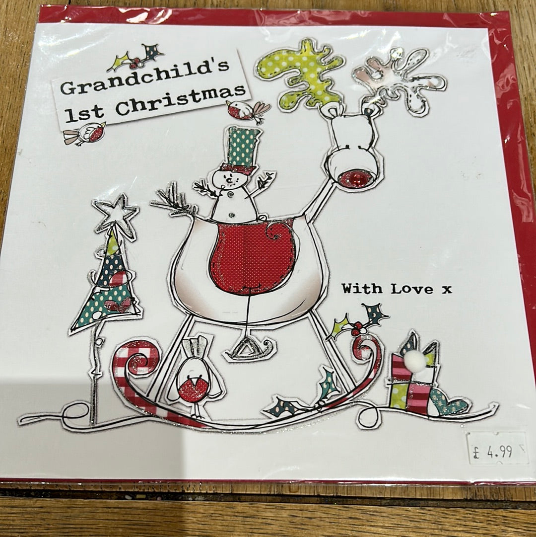 Grandchild 1st Christmas Card - Tracey Russell