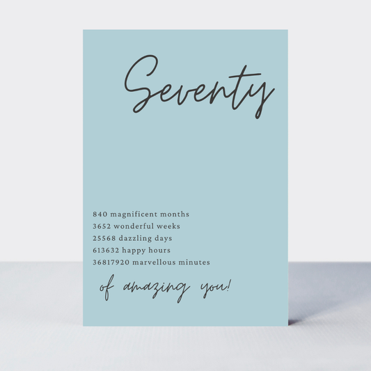 Little Notes 70 Blue Card