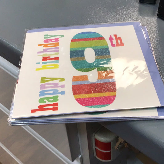 9th birthday card Kali Stileman