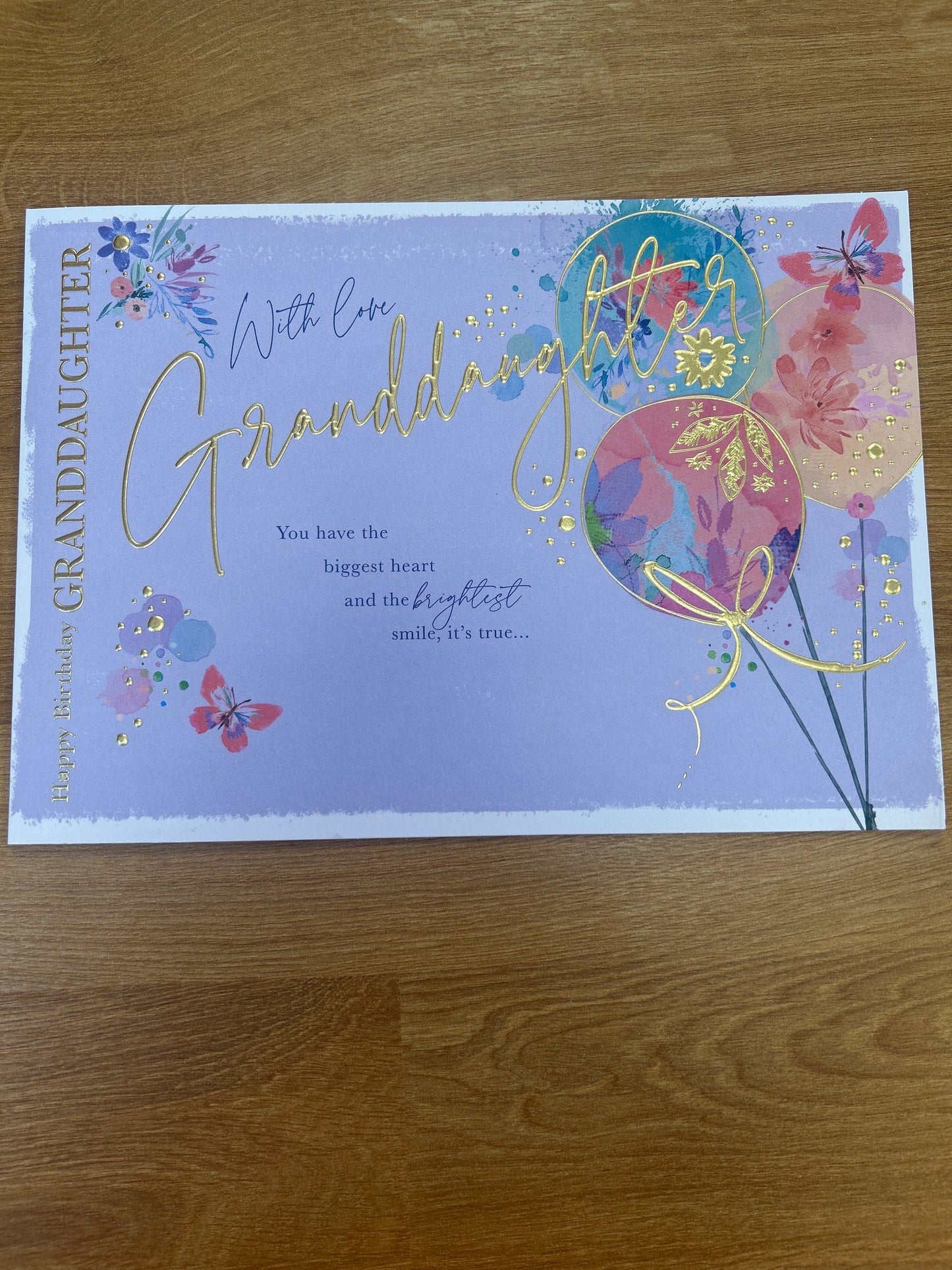 Granddaughter Birthday Card - Words 'n' Wishes
