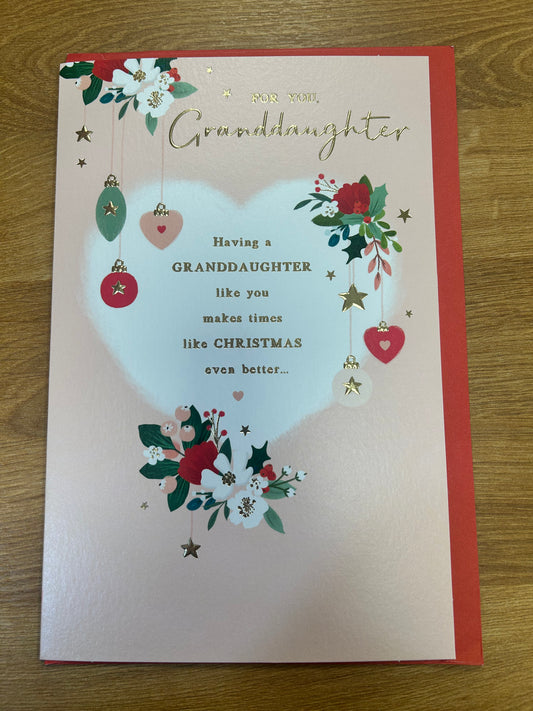 Granddaughter Christmas Card