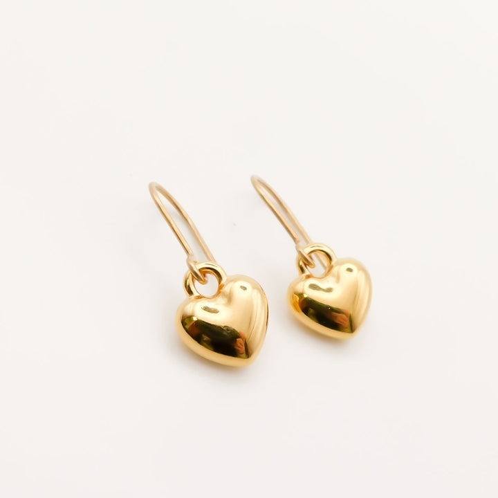 Orli Puffed Heart Hook Earrings