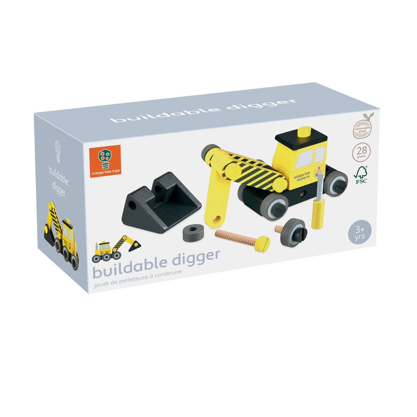 Wooden Buildable Digger Toy