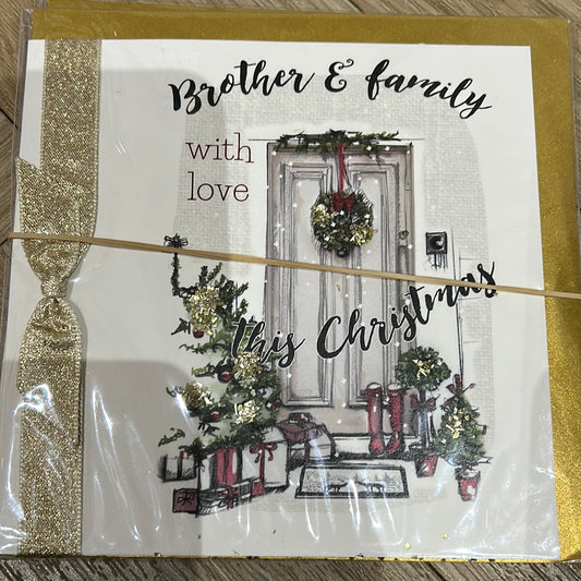 Brother & Family Christmas Card - Tracey Russell