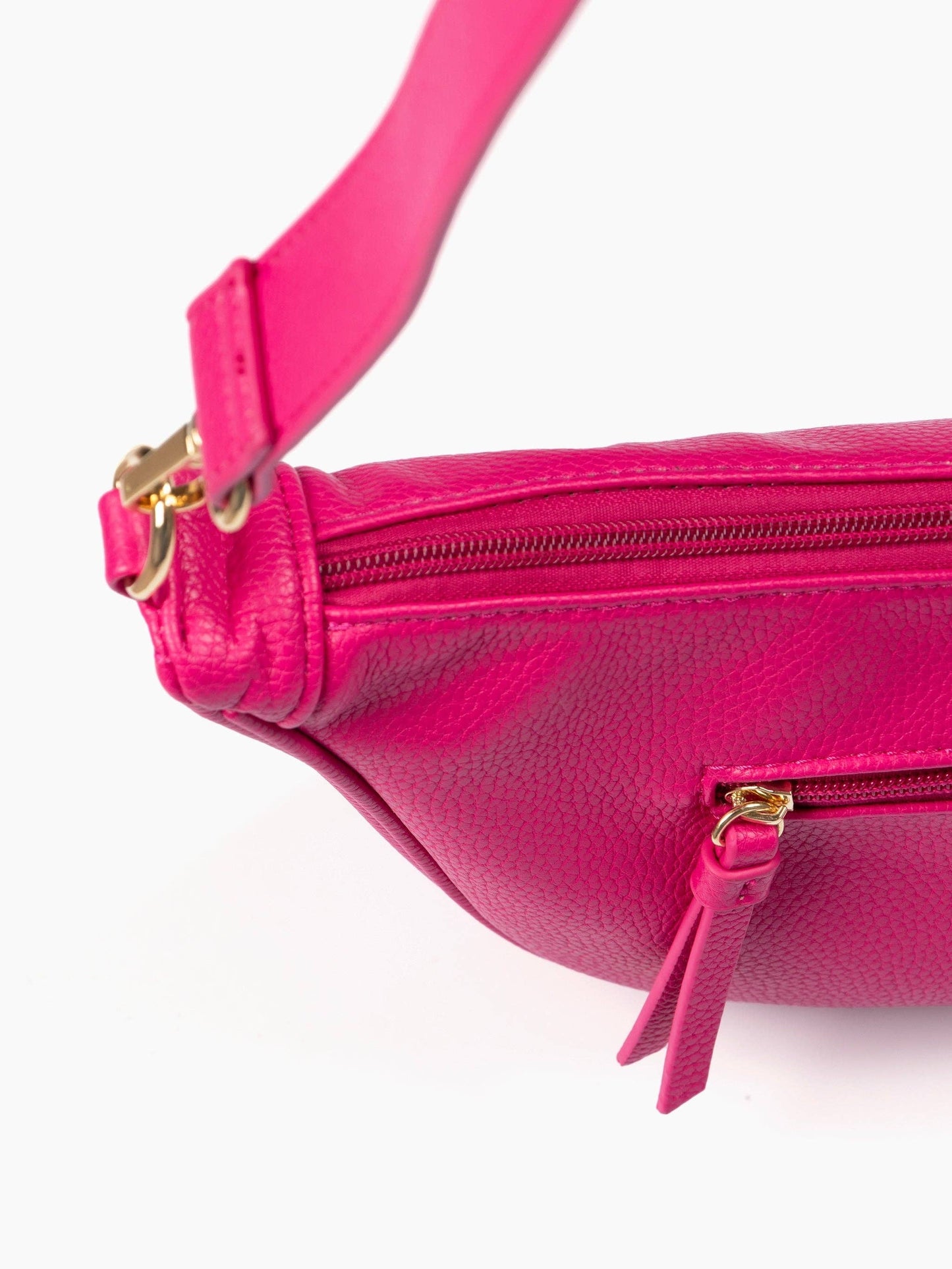 Half Moon Crossbody Bag -  Fushia Pink