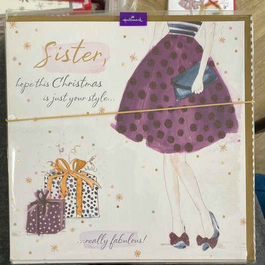 Sister  Christmas Card - Hallmark