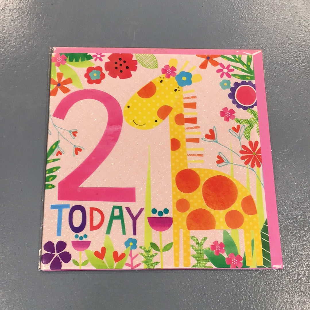 2nd Birthday Girl Card - Peel