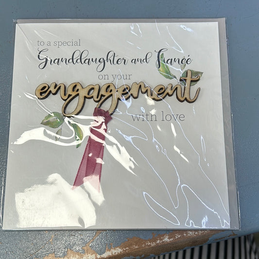 Granddaughter & Fiancé Engagement Card - TR