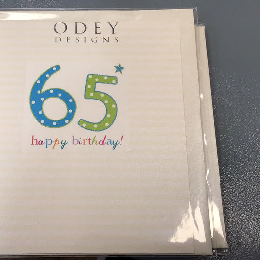 65th Birthday Card - Odey Designs