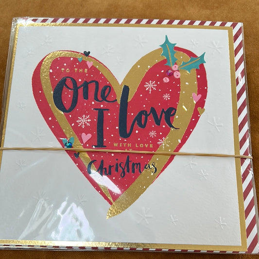 One I Love Christmas Card - Rachel Ellen