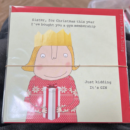 Sister Christmas Card - Rosie