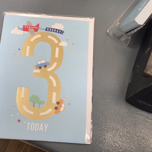 3rd Birthday Card - Paperlink - Apollo