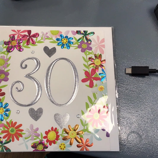 30th Birthday Card - WJB - Fresca