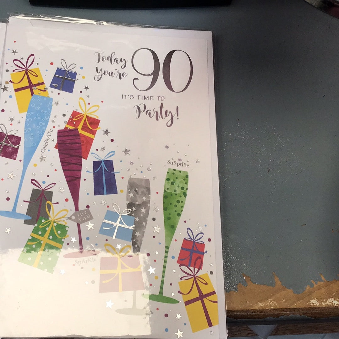 90th Birthday Card - Simon Elvin