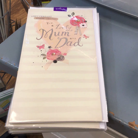 Mum &dad Anniversary hallmark