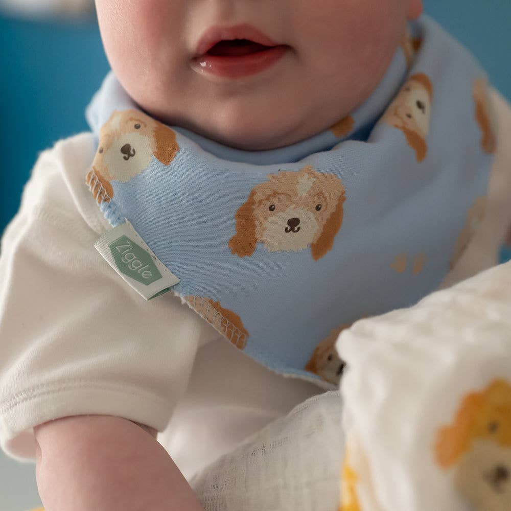 Cockapoo puppy print bib - Dog - Bib - Baby Gift