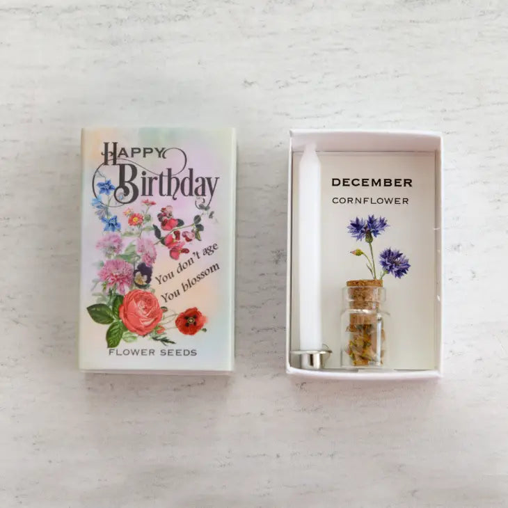 Happy Birthday Birth Seed Month Matchbox Collection