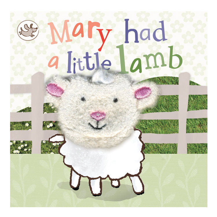 Mary Had A Little Lamb Mini Finger Puppet Book for Interactive Baby Play