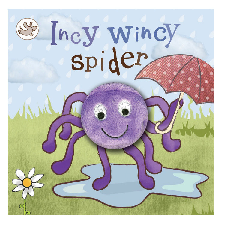 Incy Wincy Spider Mini Finger Puppet Book for Interactive Baby Play. Available at Sweet P, Burnside, Glasgow