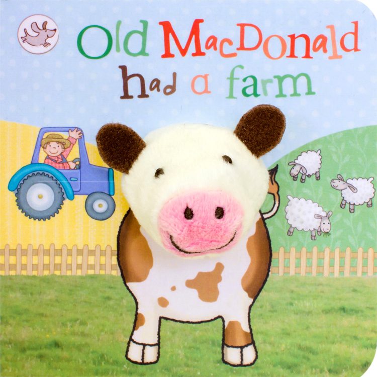 Old Macdonald Had a Farm Mini Finger Puppet Book for Interactive Baby Play. Available at Sweet P, Burnside, Glasgow