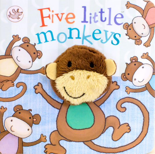 Five Little Monkeys Mini Finger Puppet Book for Interactive Baby Play. Available at Sweet P, Burnside, Glasgow