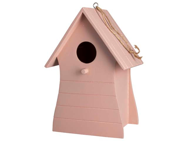 Wooden Birdhouse - Pink