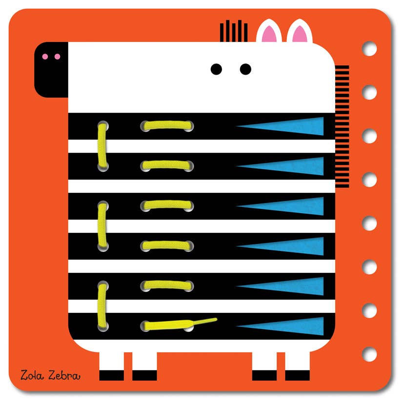 Lace It! Wild Animal Board Book – Fun Lacing Activity for Toddlers with Felt Pages