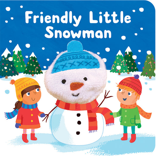 Friendly Little Snowman Mini Finger Puppet Baby Book