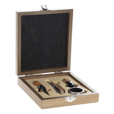 Sommelier Kit 4pcs Wood