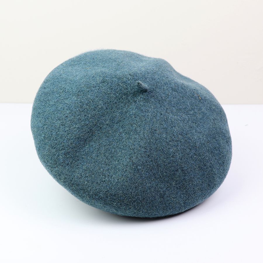 Teal Wool Beret