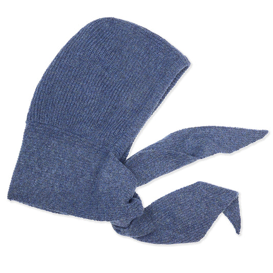 Hermione denim cosy hood/bonnet