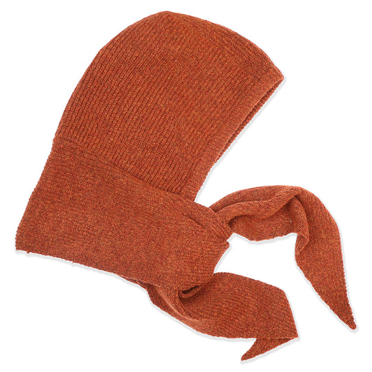 Hermione rust cosy hood/bonnet