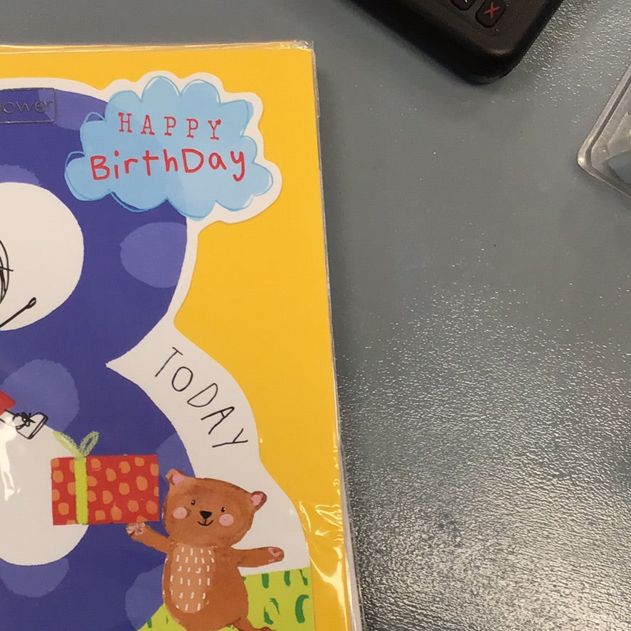 3rd Birthday Card - HG - happy times
