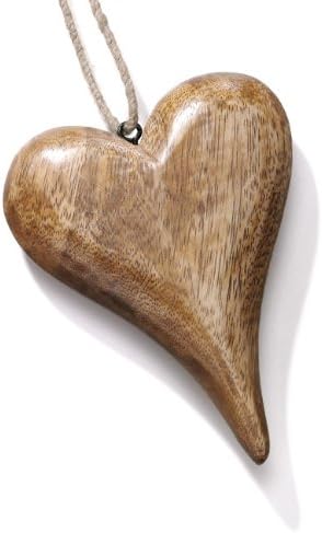 Wooden Tapered Hanging Heart