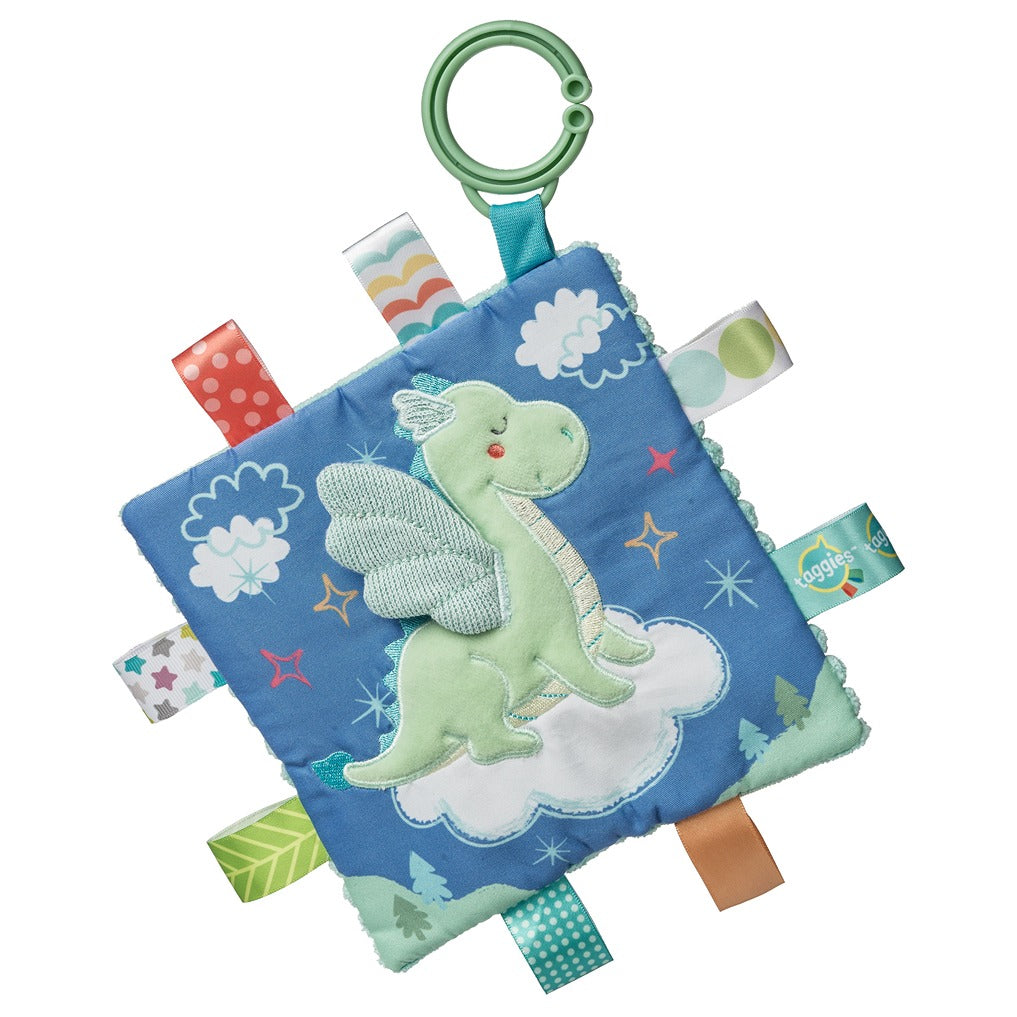 Taggies Crinkle Me Dragon - Sensory Toy with Crinkle Paper and Squeaker. Available at Sweet P, Burnside, Glasgow