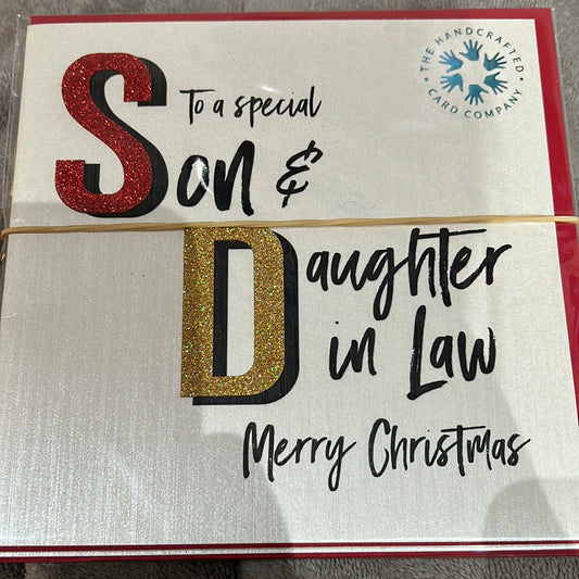 Son & DIL Christmas Card - Handcrafted Card Co