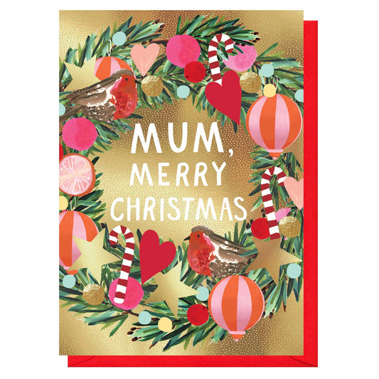 Mum Merry Christmas  | Holiday Card | Seasonal Cards