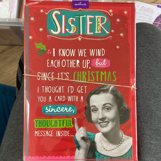 Sister Christmas Card - Hallmark