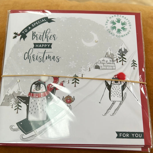 Brother Christmas Card - Handcrafted Card Co