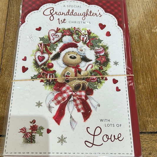 Granddaughter 1st Christmas Card - Javelin