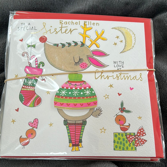 Sister Christmas Card - Rachel Ellen